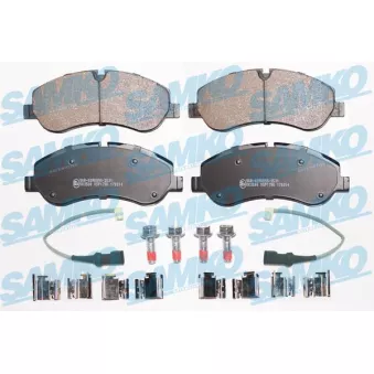 Jeu de 4 plaquettes de frein avant SAMKO OEM 2162266