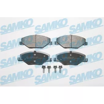 Jeu de 4 plaquettes de frein avant SAMKO OEM 6RU698151