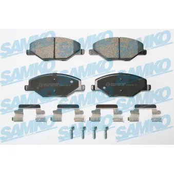 Jeu de 4 plaquettes de frein avant SAMKO OEM 6RU698151