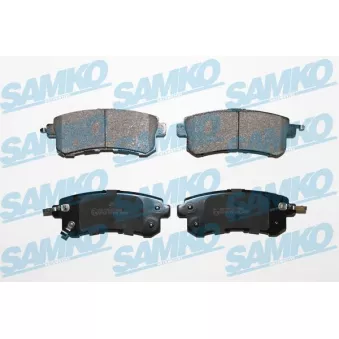 Jeu de 4 plaquettes de frein avant SAMKO OEM D40601LB0A
