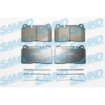 Jeu de 4 plaquettes de frein avant SAMKO OEM 8r0698151j
