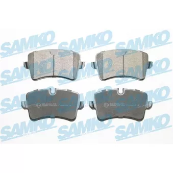 Jeu de 4 plaquettes de frein arrière SAMKO 5SP1826 pour AUDI A8 3.0 TFSI quattro - 333cv