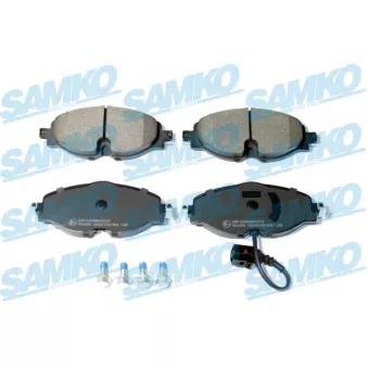 Jeu de 4 plaquettes de frein avant SAMKO OEM jzw698151an