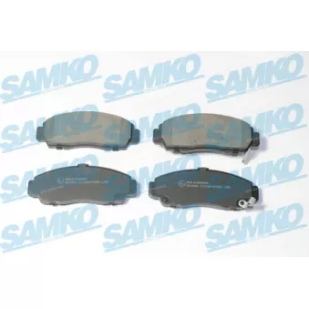 Jeu de 4 plaquettes de frein avant SAMKO OEM 45022TR0E51