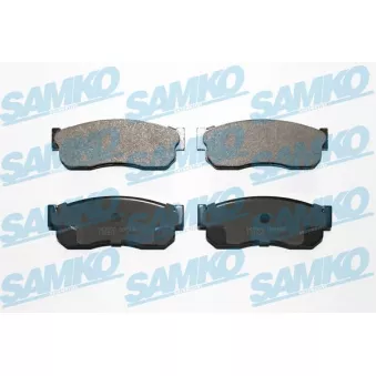 Jeu de 4 plaquettes de frein avant SAMKO 5SP185 pour NISSAN SUNNY 1.4 LX - 75cv