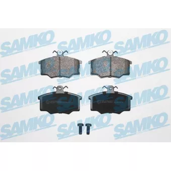 Jeu de 4 plaquettes de frein avant SAMKO 5SP187 pour AUDI COUPE 1.8 GT - 88cv