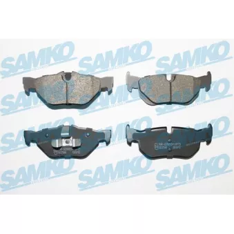 Jeu de 4 plaquettes de frein arrière SAMKO OEM 34216774692