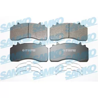 SAMKO 5SP1923 - Jeu de 4 plaquettes de frein