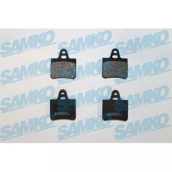 Jeu de 4 plaquettes de frein arrière SAMKO 5SP194 pour SAAB 900 1.9 - 95cv