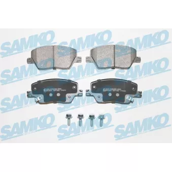 Jeu de 4 plaquettes de frein avant SAMKO 5SP1952 pour FIAT TIPO 1.6 D - 120cv