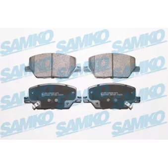 Jeu de 4 plaquettes de frein avant SAMKO OEM 52094174