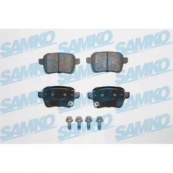 Jeu de 4 plaquettes de frein arrière SAMKO OEM 95517078