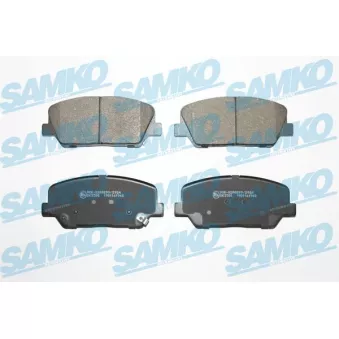 Jeu de 4 plaquettes de frein avant SAMKO OEM 581012TA20