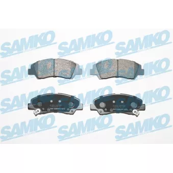 Jeu de 4 plaquettes de frein avant SAMKO OEM 58101B9A75