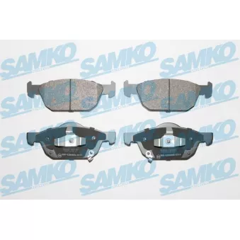 Jeu de 4 plaquettes de frein avant SAMKO 5SP1991 pour HONDA CIVIC 1.8 i-VTEC - 141cv
