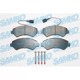 Jeu de 4 plaquettes de frein avant SAMKO OEM 77367093