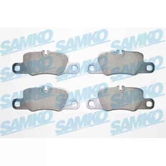 Jeu de 4 plaquettes de frein arrière SAMKO OEM 97035294902