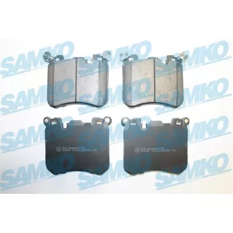 Jeu de 4 plaquettes de frein avant SAMKO 5SP2006 pour BMW X5 xDrive 30 d - 277cv