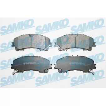 Jeu de 4 plaquettes de frein avant SAMKO OEM D10603WU0A