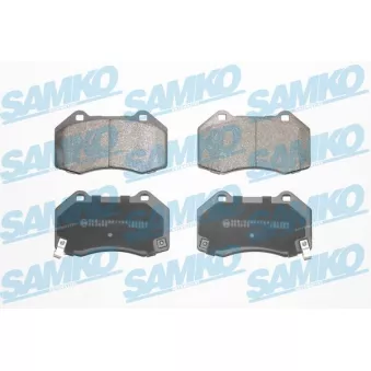 Jeu de 4 plaquettes de frein avant SAMKO 5SP2018 pour OPEL CORSA 1.0 - 90cv