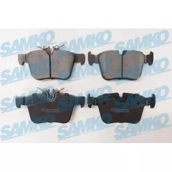 Jeu de 4 plaquettes de frein arrière SAMKO 5SP2020 pour FIAT SCUDO C 300 BlueTEC Hybrid / h - 204cv