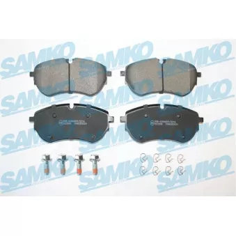Jeu de 4 plaquettes de frein avant SAMKO 5SP2021 pour VOLKSWAGEN AMAROK 2.0 BiTDI - 163cv