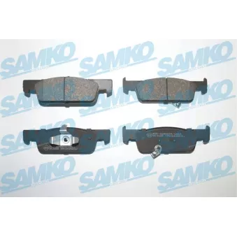 Jeu de 4 plaquettes de frein avant SAMKO 5SP2023 pour SMART FORTWO 0.9 Brabus - 109cv