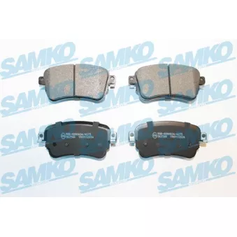 Jeu de 4 plaquettes de frein arrière SAMKO 5SP2034 pour CITROEN JUMPY 2.0 BlueHDi 150 - 150cv