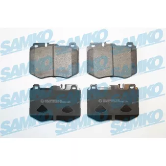 Jeu de 4 plaquettes de frein avant SAMKO 5SP2036 pour CITROEN AX E 350 e - 286cv