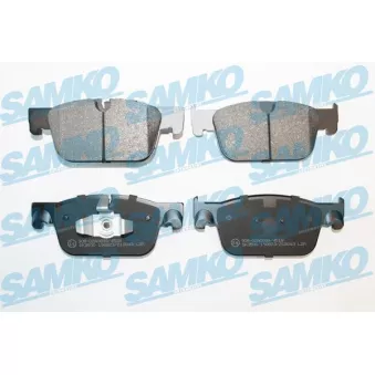 Jeu de 4 plaquettes de frein avant SAMKO 5SP2043 pour VOLVO S90 2.0 D5 AWD - 235cv