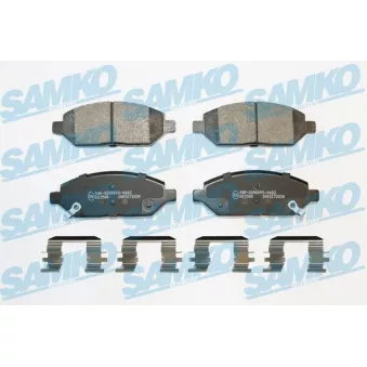 Jeu de 4 plaquettes de frein avant SAMKO OEM 42364987