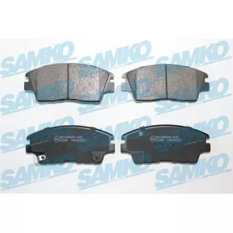 Jeu de 4 plaquettes de frein avant SAMKO OEM 58101D7A10