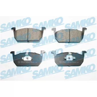 Jeu de 4 plaquettes de frein avant SAMKO OEM 5Q0698151H