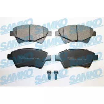 Jeu de 4 plaquettes de frein avant SAMKO OEM 7701209697