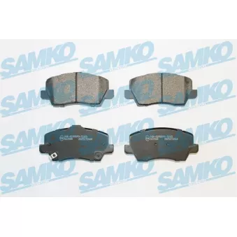 Jeu de 4 plaquettes de frein avant SAMKO OEM 58101G6A40