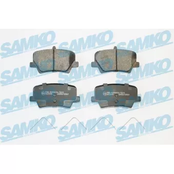 Jeu de 4 plaquettes de frein arrière SAMKO 5SP2061 pour VOLVO XC40 T5 AWD - 250cv