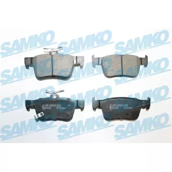 Jeu de 4 plaquettes de frein arrière SAMKO 5SP2064 pour HONDA CIVIC 1.5 VTEC - 182cv