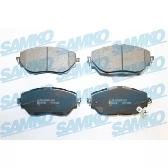 Jeu de 4 plaquettes de frein avant SAMKO OEM 04465F4010