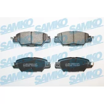 Jeu de 4 plaquettes de frein arrière SAMKO OEM KAY02648Z
