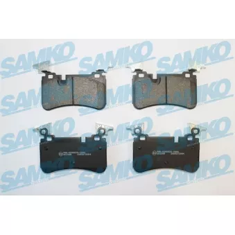 Jeu de 4 plaquettes de frein arrière SAMKO OEM A0054202220
