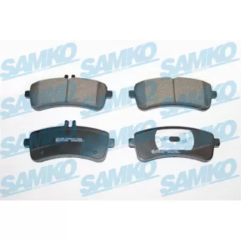 Jeu de 4 plaquettes de frein arrière SAMKO OEM A0004204004
