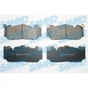 Jeu de 4 plaquettes de frein avant SAMKO 5SP2088 pour BMW Série 6 M6 - 560cv