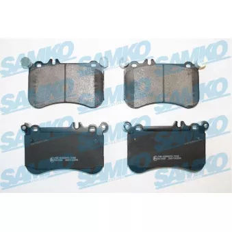 Jeu de 4 plaquettes de frein avant SAMKO OEM A0064205620