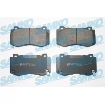 Jeu de 4 plaquettes de frein avant SAMKO OEM 68144213AA