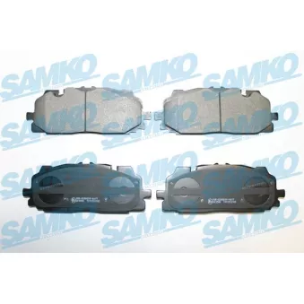 Jeu de 4 plaquettes de frein avant SAMKO 5SP2102 pour AUDI A6 55 TFSI e quattro - 252cv