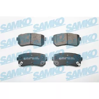 Jeu de 4 plaquettes de frein arrière SAMKO OEM 583021KA30