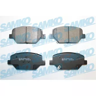 Jeu de 4 plaquettes de frein avant SAMKO 5SP2108 pour PEUGEOT PARTNER ORIGIN 2.0 4x4 - 260cv