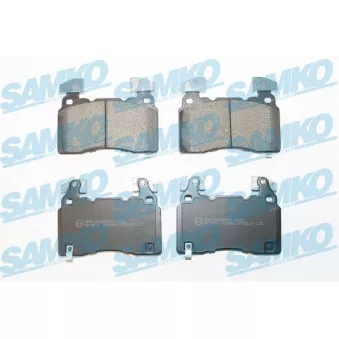 Jeu de 4 plaquettes de frein avant SAMKO 5SP2113 pour PEUGEOT PARTNER ORIGIN 2.0 4x4 - 260cv