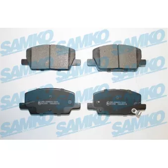 Jeu de 4 plaquettes de frein avant SAMKO 5SP2115 pour OPEL MOKKA / MOKKA X 1.7 CDTI - 131cv