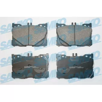 Jeu de 4 plaquettes de frein avant SAMKO 5SP2122 pour FORD KUGA 250 4-matic - 211cv